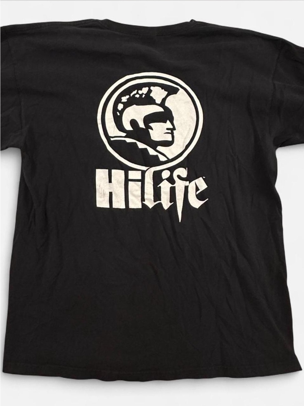 Anvil Black Spartan + HiLife Shirt | Size XL